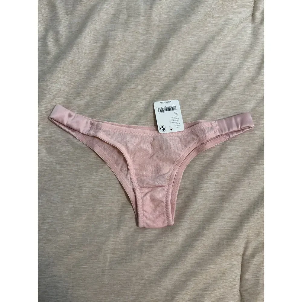 intimately free people heart throb cheeky undies silver pink women size x-small